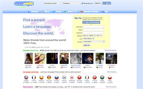 interpals net log in.